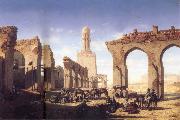 Prosper Marilhat The Ruins of the El Hakim Mosque in Cairo china oil painting reproduction